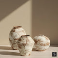 The Earthy Rustic Ceramic Vase Collection (Set of 3)