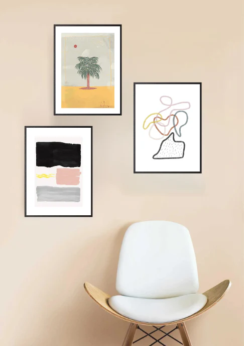 Summer vacation poster set