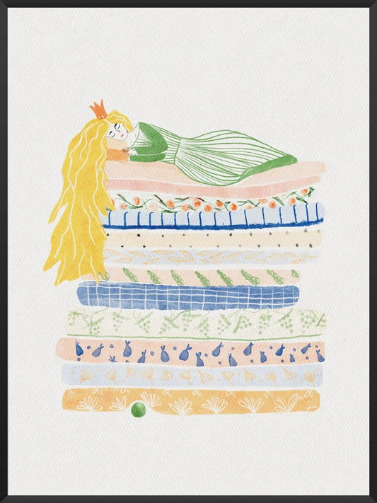 The Princess and the Pea by Andersen - Poster