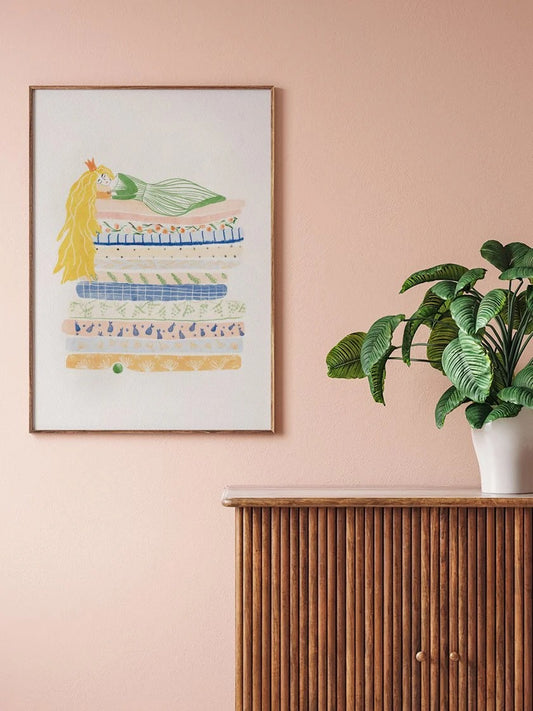 The Princess and the Pea by Andersen - Poster