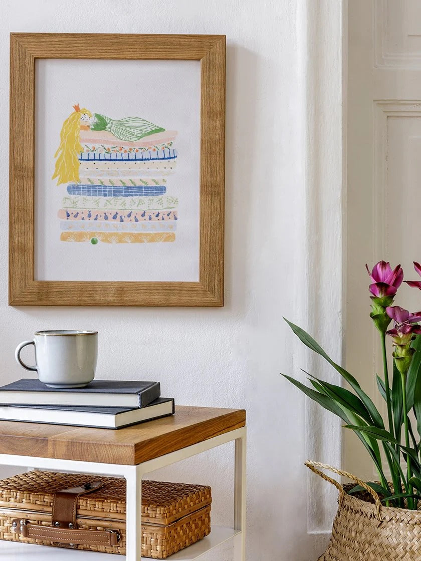 The Princess and the Pea by Andersen - Poster