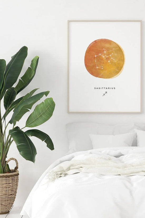 Sagittarius  - Sagittarius Watercolor Constellation Poster