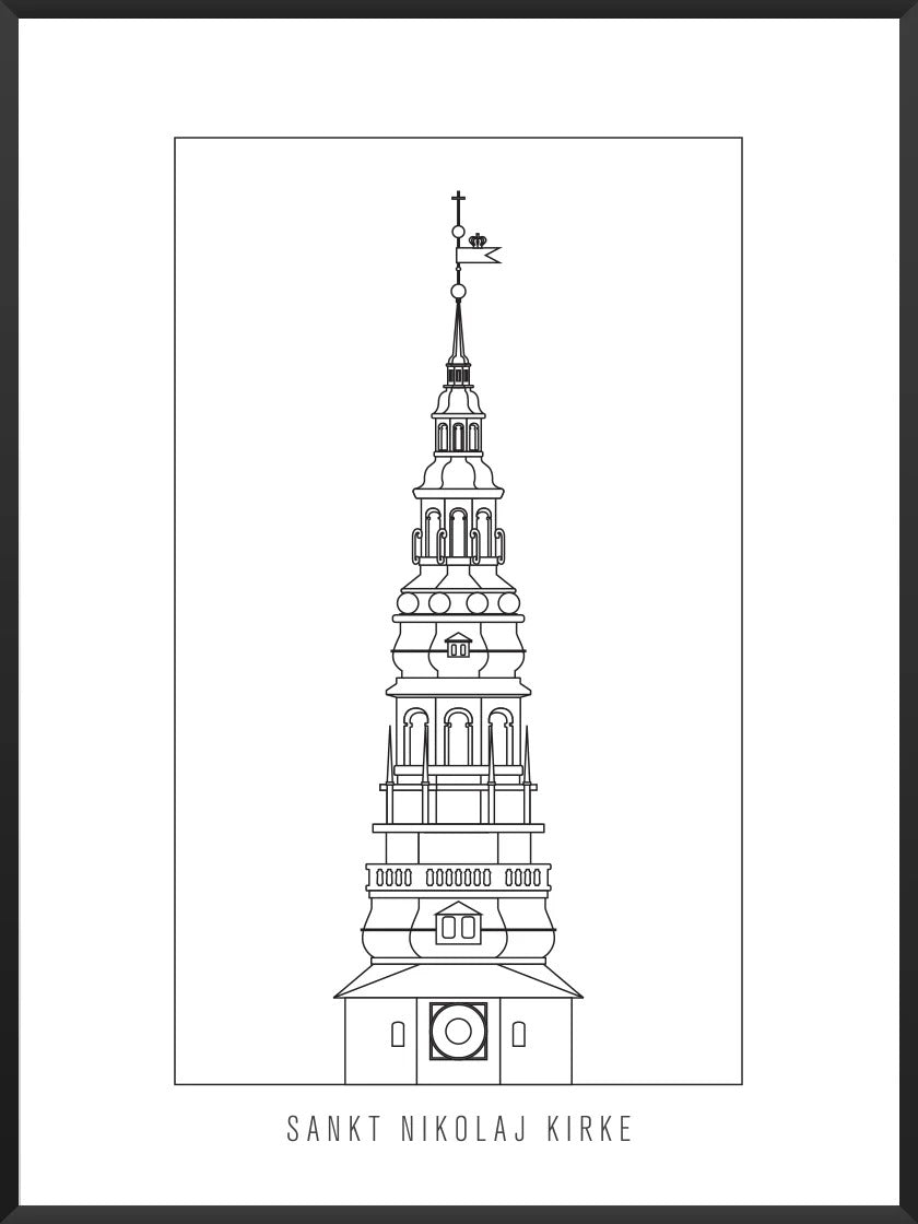 Copenhagen Nicholas Tower Poster